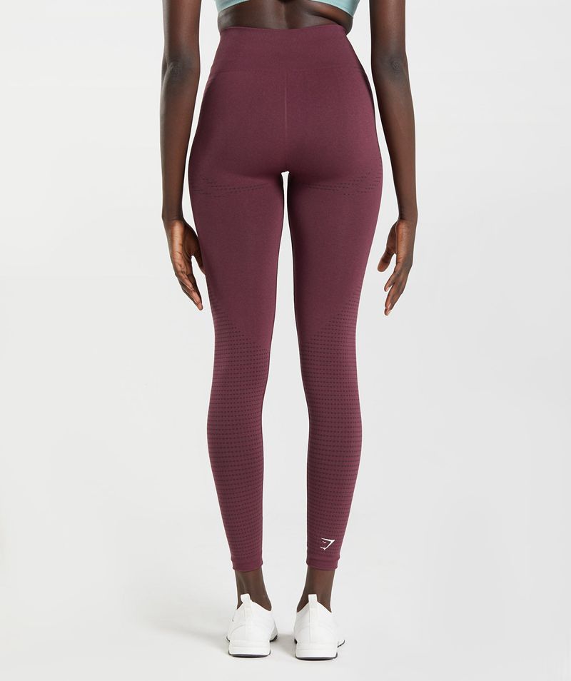 Women's Gymshark Vital Seamless 2.0 Leggings Burgundy | USA  0132-RHDZN