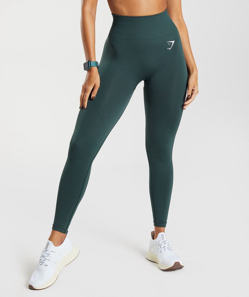 Women\'s Gymshark Vital Seamless 2.0 Leggings Green | USA  0364-TWPUA