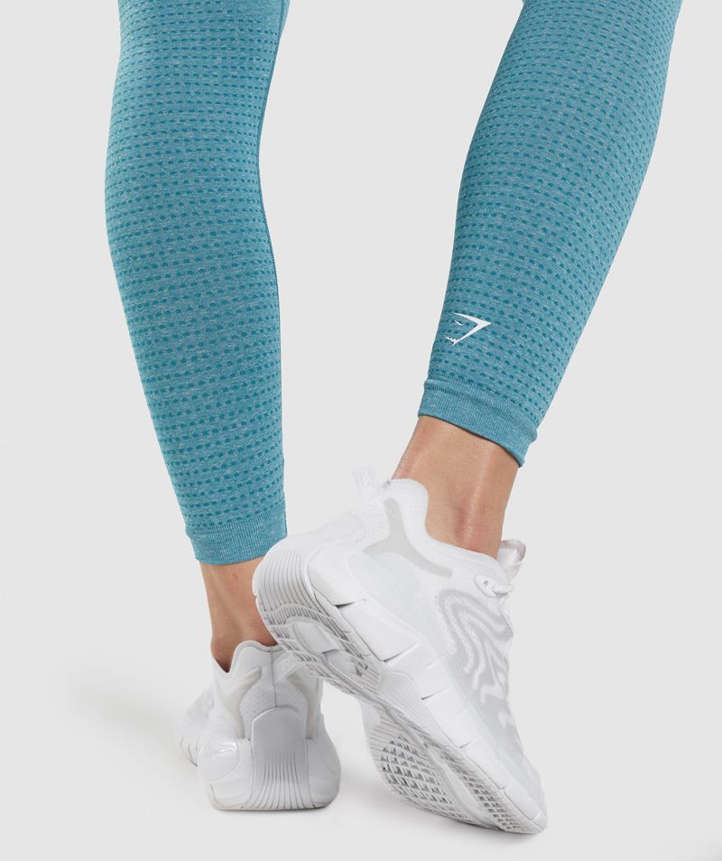 Women's Gymshark Vital Seamless 2.0 Leggings Blue | USA  2469-NYCPZ