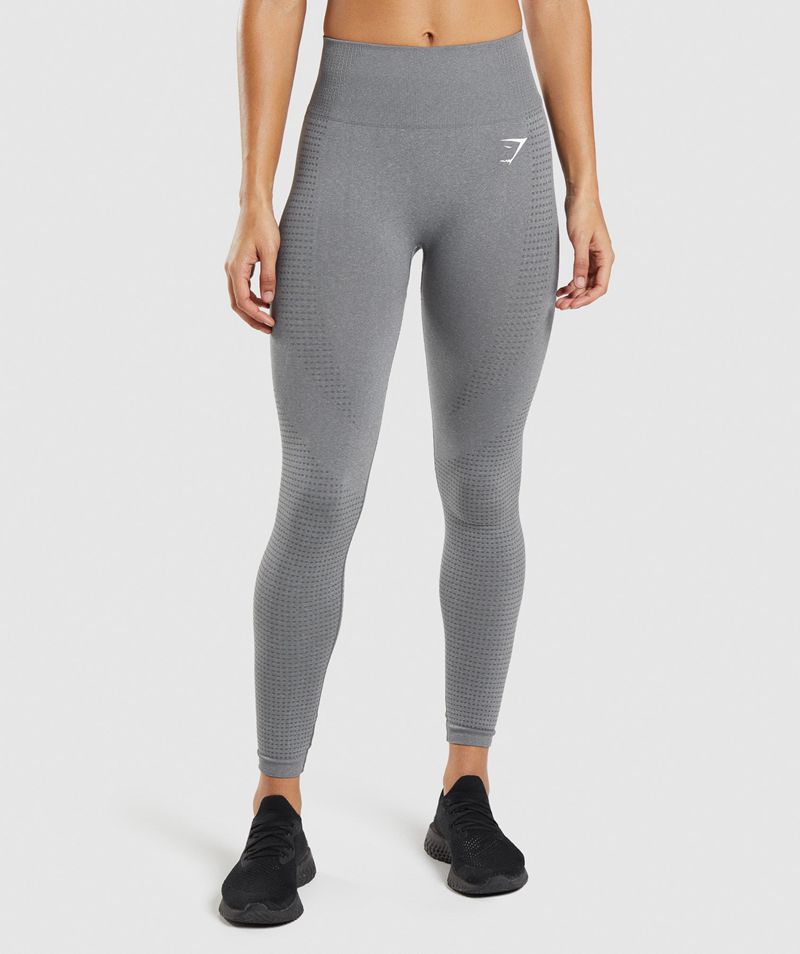 Women\'s Gymshark Vital Seamless 2.0 Leggings Grey | USA  3816-IETGK