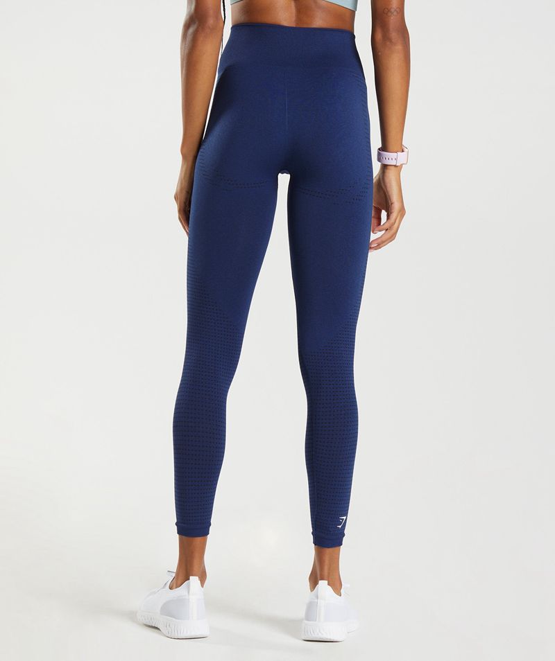 Women's Gymshark Vital Seamless 2.0 Leggings Blue | USA  5816-TQAOJ