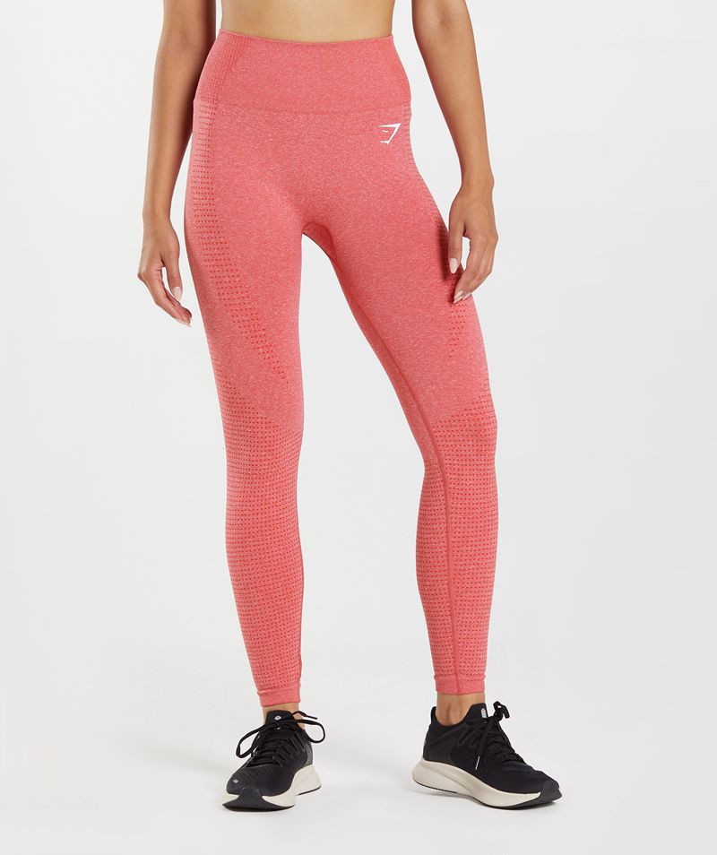 Women\'s Gymshark Vital Seamless 2.0 Leggings Red | USA  7518-ZAJRP