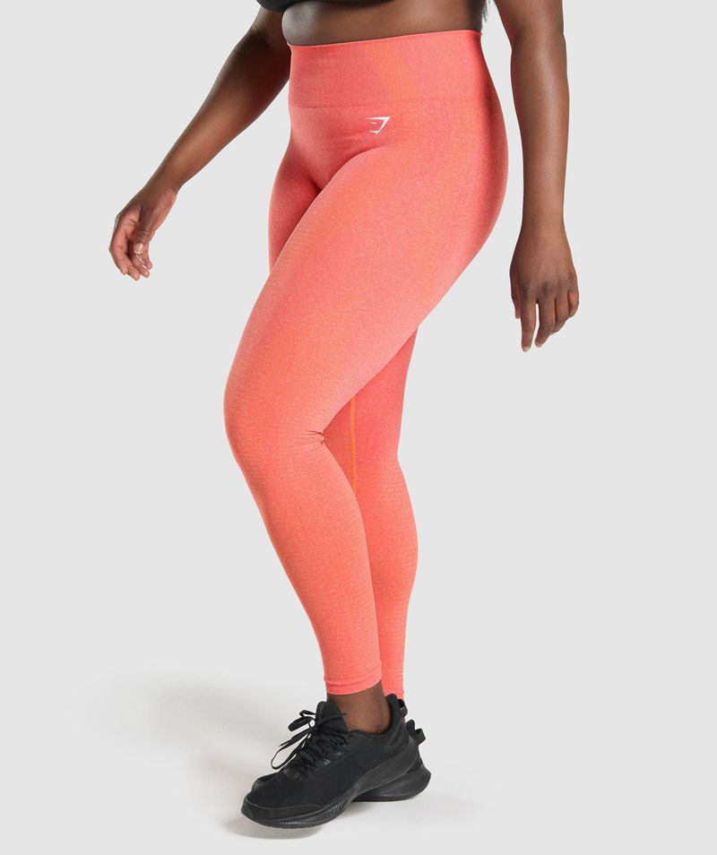 Women's Gymshark Vital Seamless 2.0 Leggings Orange | USA  9126-WIZVO