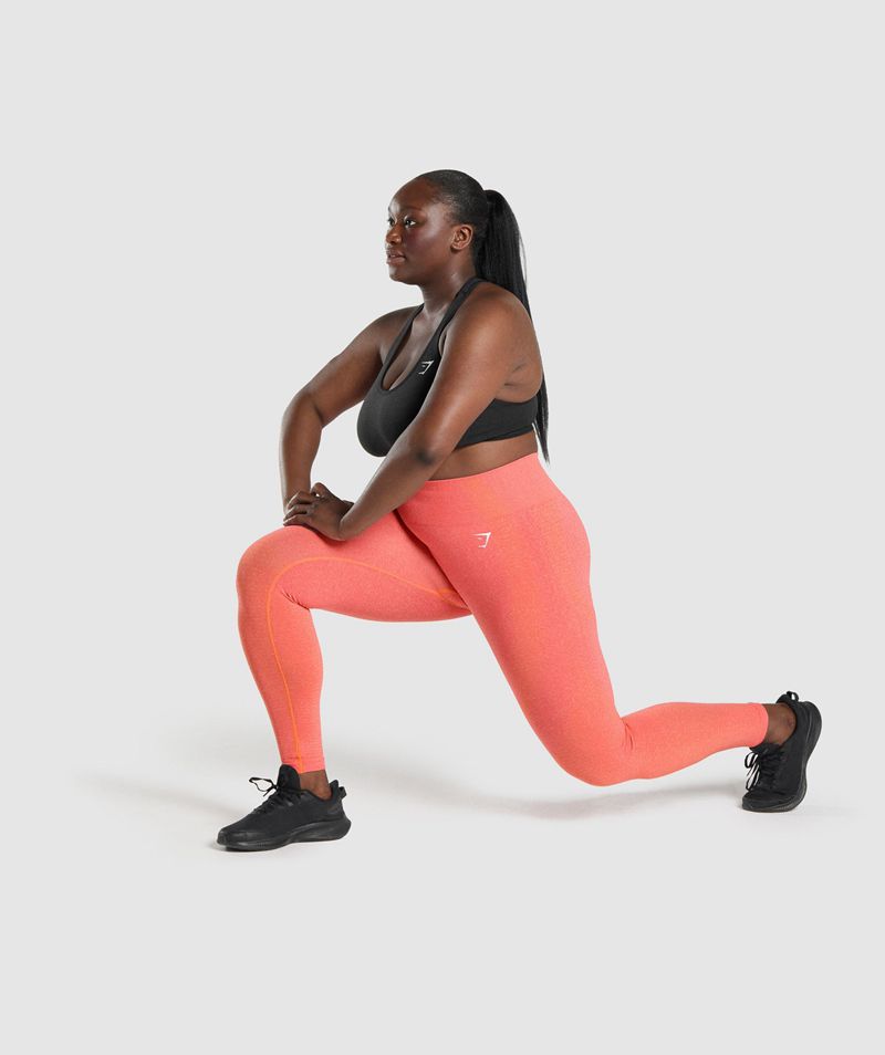 Women's Gymshark Vital Seamless 2.0 Leggings Orange | USA  9126-WIZVO