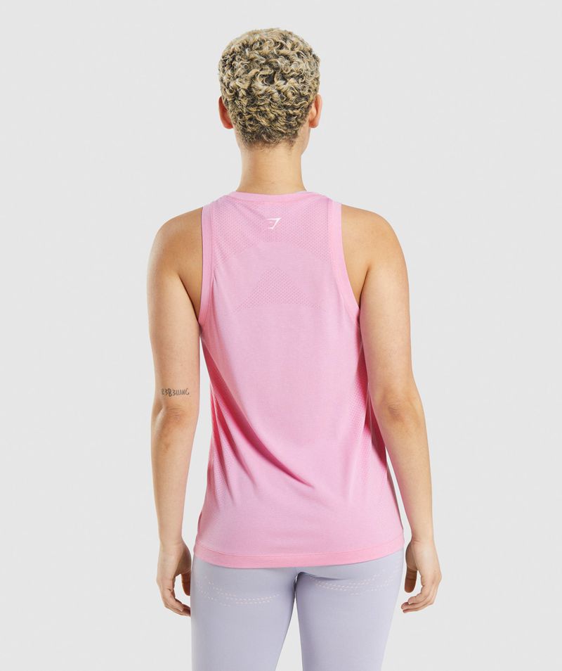 Women's Gymshark Vital Seamless 2.0 Light Loose Tank Tops Pink | USA  0246-NFJBR