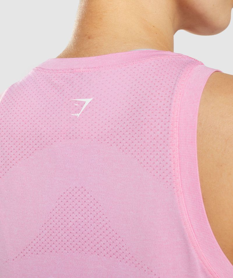 Women's Gymshark Vital Seamless 2.0 Light Loose Tank Tops Pink | USA  0246-NFJBR