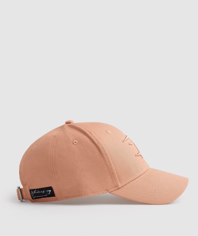 Women's Gymshark Whitney Baseball Caps Beige | USA  4597-ACWHQ