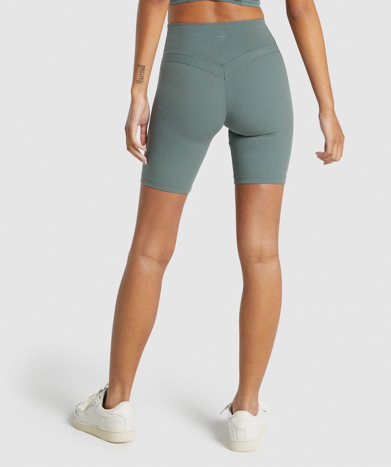 Women's Gymshark Whitney Cycling Shorts Grey | USA  1098-TEAHJ