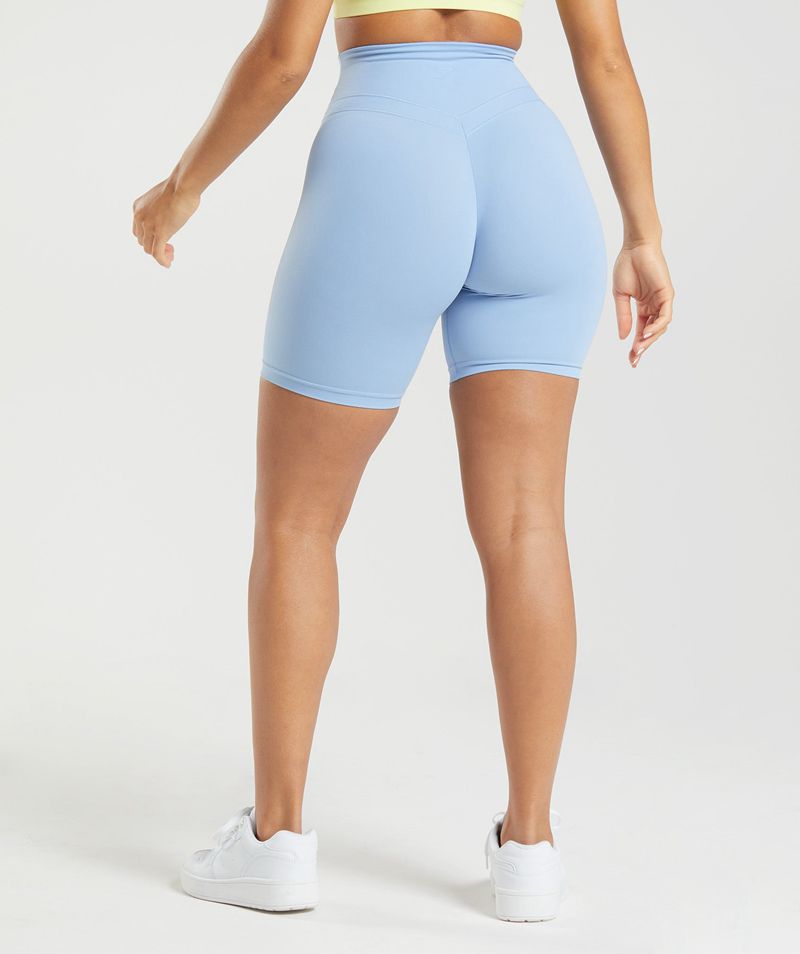 Women's Gymshark Whitney Cycling Shorts Blue | USA  1605-GFDNR