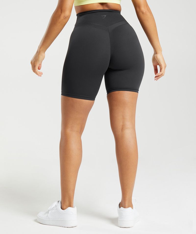 Women's Gymshark Whitney Cycling Shorts Black | USA  6924-JHYLP