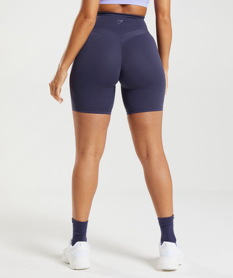 Women's Gymshark Whitney Cycling Shorts Navy | USA  7810-LEMHT