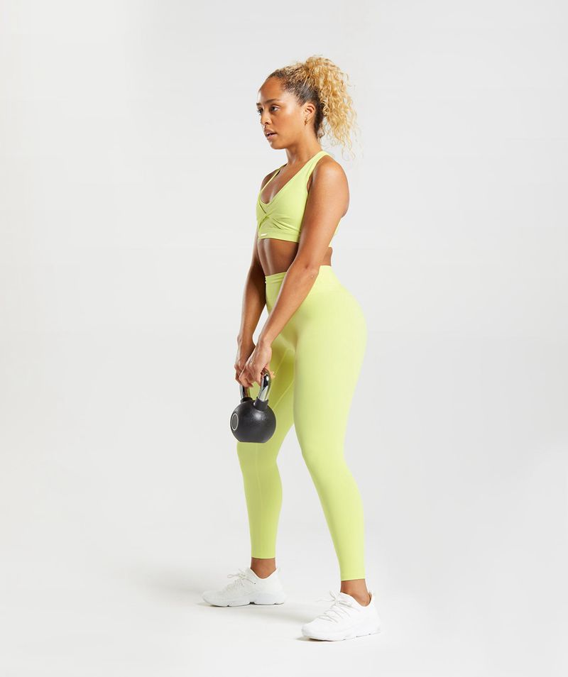 Women's Gymshark Whitney High Rise Leggings Green | USA  0812-EZVLW