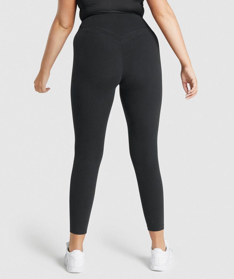 Women's Gymshark Whitney High Rise Leggings Black | USA  1927-ZQHRY