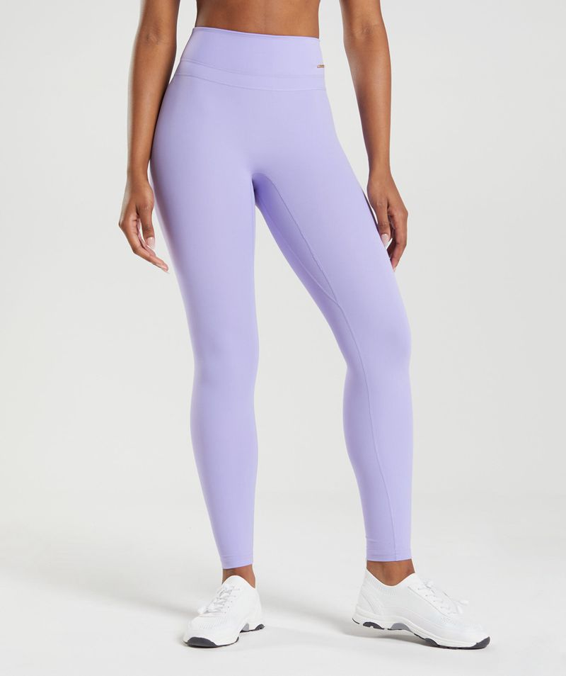 Women\'s Gymshark Whitney High Rise Leggings Purple | USA  7360-TYZHP