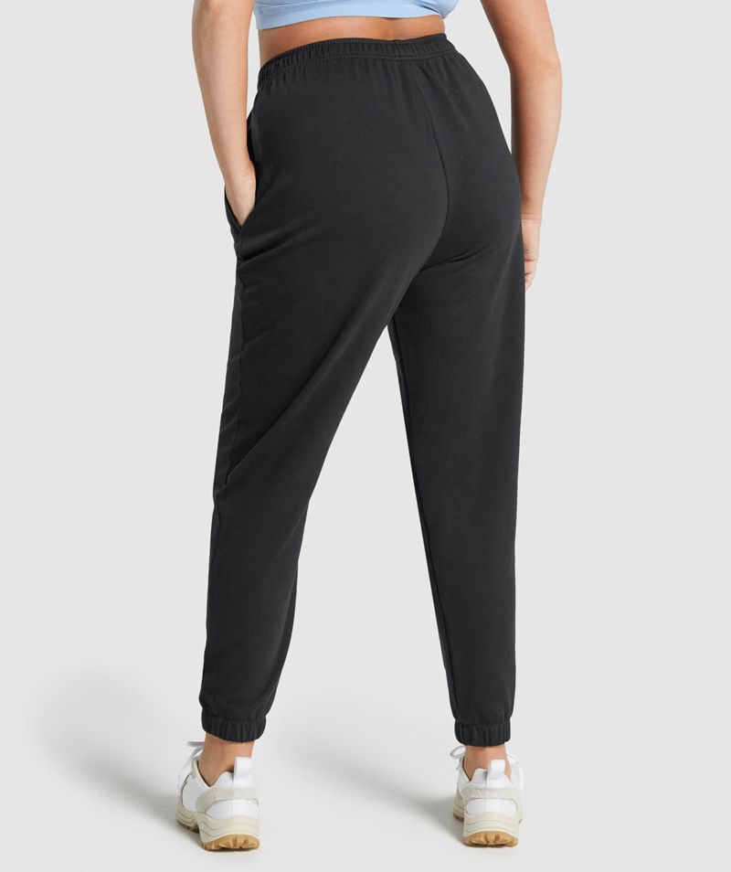 Women's Gymshark Whitney Loose Joggers Black | USA  5794-JGSRU