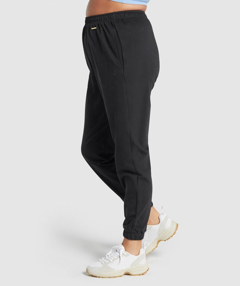 Women's Gymshark Whitney Loose Joggers Black | USA  5794-JGSRU