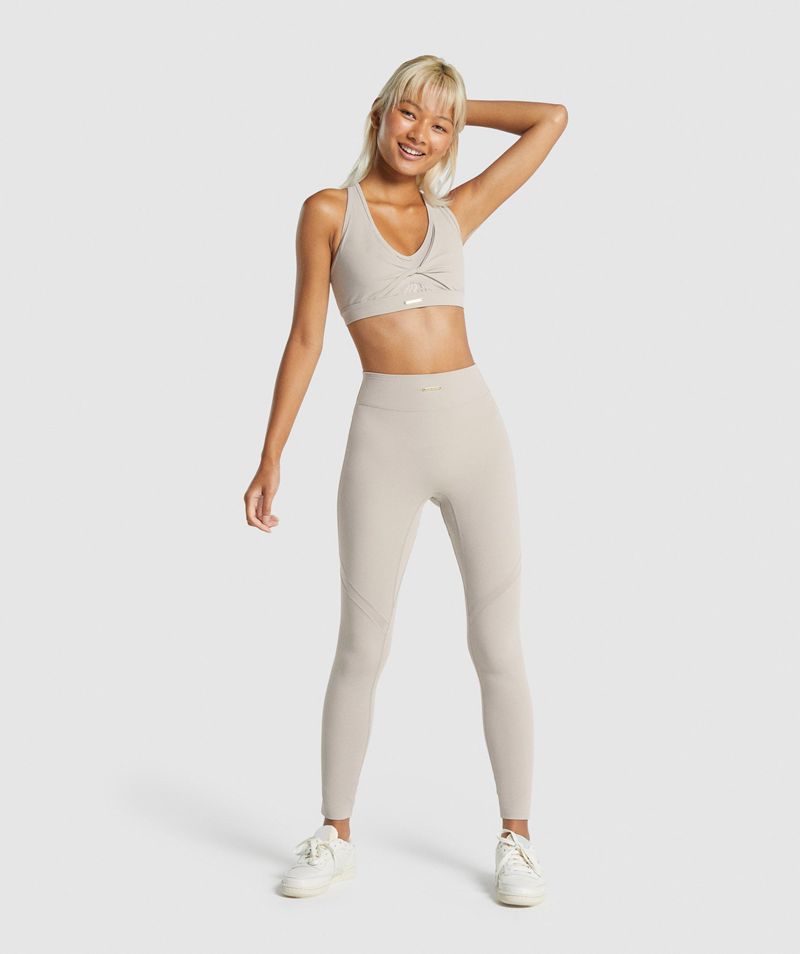 Women's Gymshark Whitney Mesh Leggings Grey | USA  5024-QWNRU