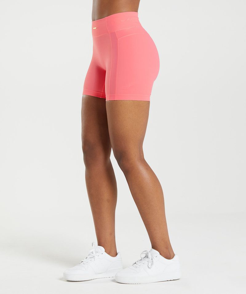 Women's Gymshark Whitney Mesh Shorts Pink | USA  3761-EHUMA