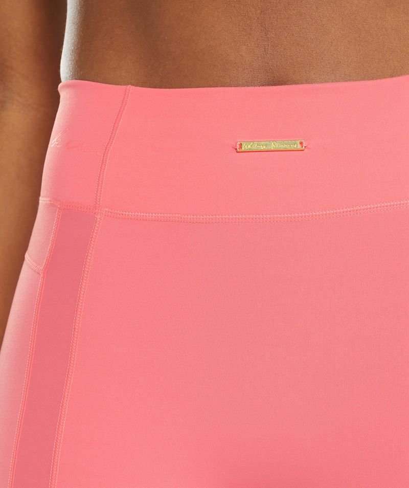 Women's Gymshark Whitney Mesh Shorts Pink | USA  3761-EHUMA