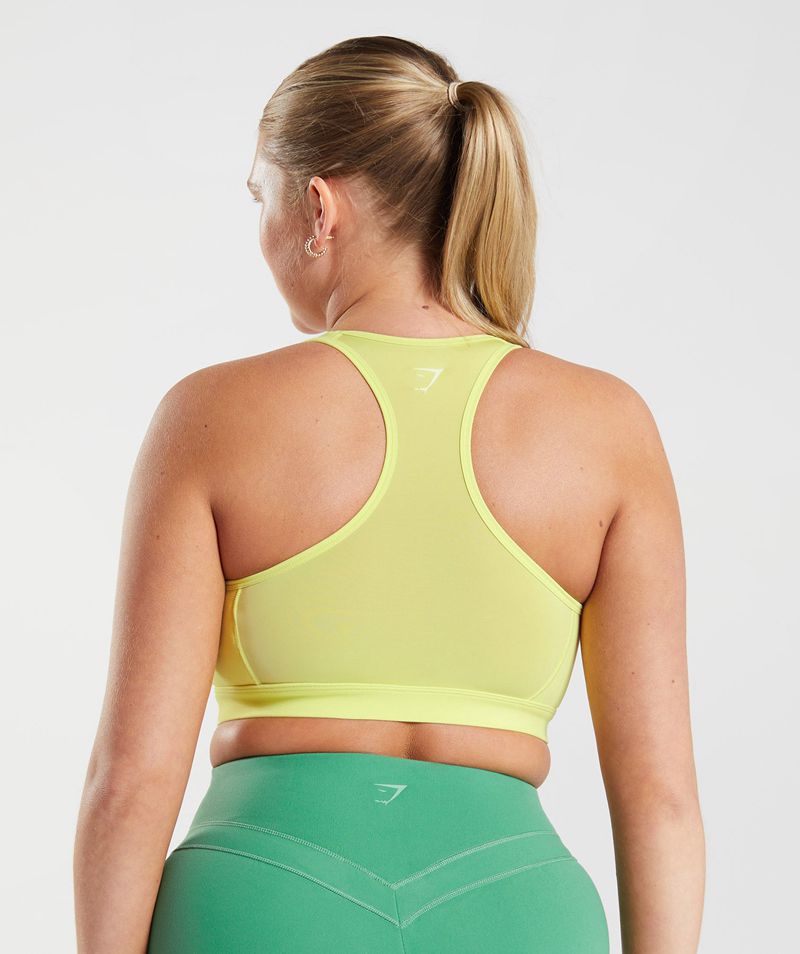 Women's Gymshark Whitney Mesh Sports Bra Green | USA  5470-HTCPV