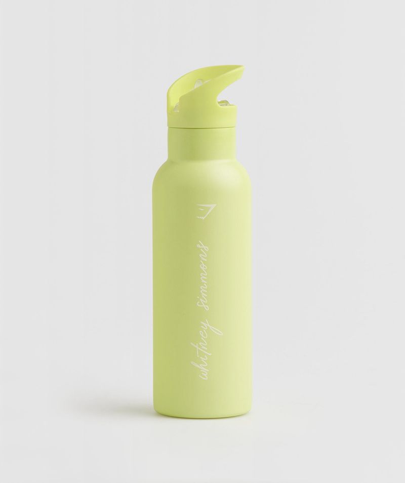 Women\'s Gymshark Whitney Straw Water Bottles Green | USA  8630-TJAGY